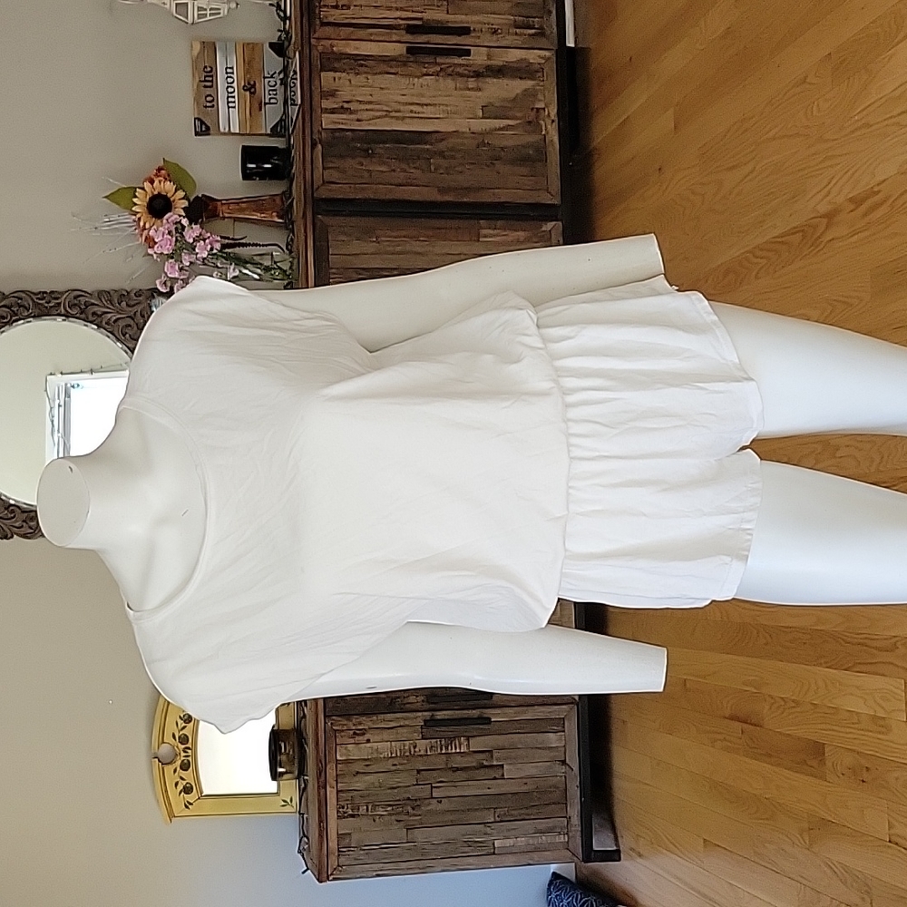 Free People Beach White Romper with open back